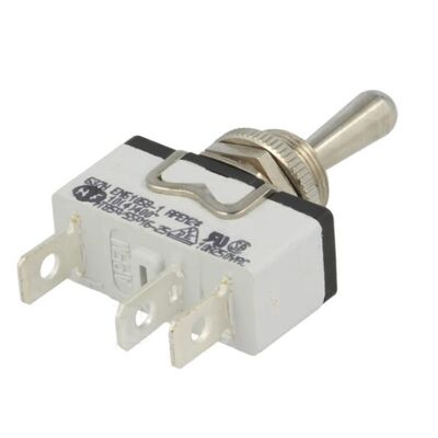 Tripolar Toggle Switch Pos: 3 SP3T (ON)-OFF-(ON) 10A 250VAC - 5A 25VDC