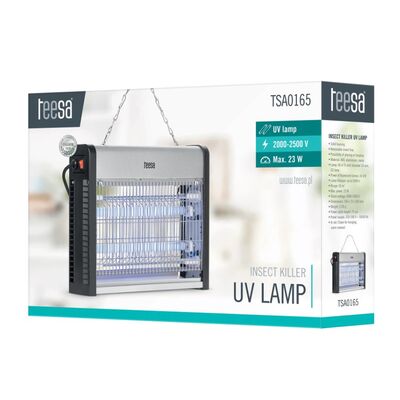 Electric Insect Killer with 2 UV Lamps 8W & Hanging Chain