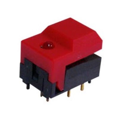Dip Button Push On 1 Led SPA-1 Red Uni
