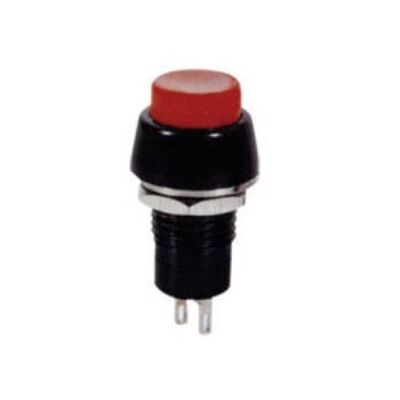 Round ON-OFF Switch Button Φ10 PBS-20A Red LZ