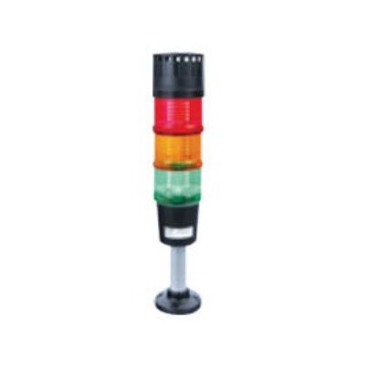 ECO60-Q81 Led Steady Light Buzzer Continuous Or Pulsing Tone Mount Base Red/Green/Orange 230VAC AUER