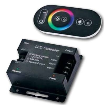 Controller Led RGB 3x6A 12/24V + Remote Control