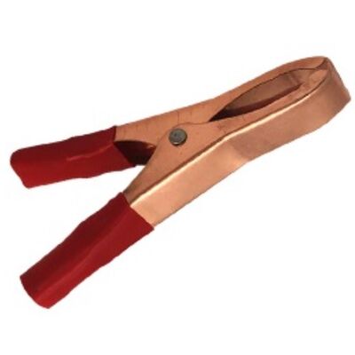 Mid-Sized Battery Clip 50A 100mm Red AT-0021 Copper Plated Steel KRODE