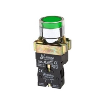 Flush Button Φ22  1NO With Green Led BW3361 KND