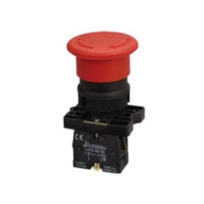 Flush Button Red Mushroom-Φ22-1NC-Col. Contact ES542