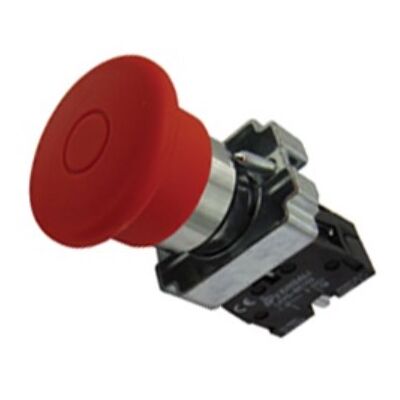 Red Flush Button Φ22 Mushroom-Type, E-Stop, Push-Pull 1NC BT42 XND