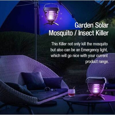 Solar Rechargeable Insect Trap
