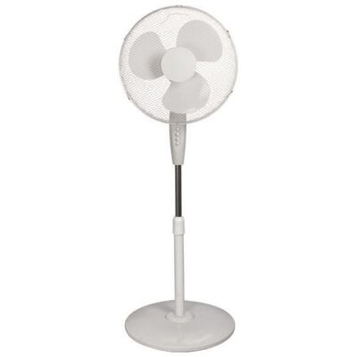 Floor Fan with Stand 40cm 60W White