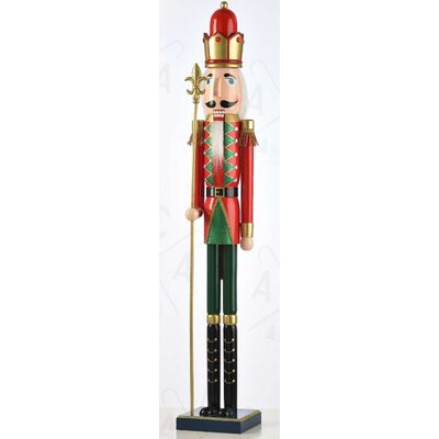 Wooden Nutcracker King with Scepter 600mm 939-033