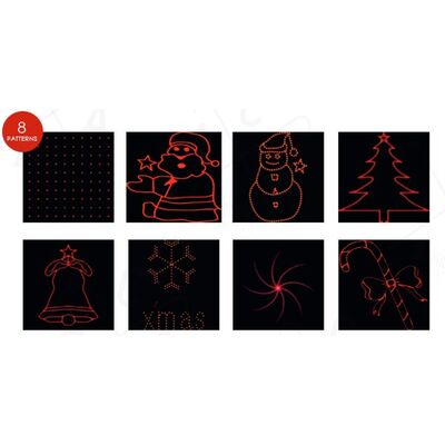 Εξωτερικό Χριστουγεννιάτικο Laser με 8 σχέδια