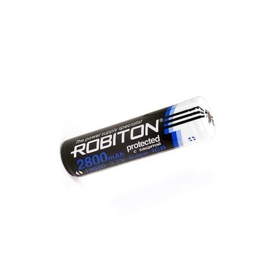 18650 Lithium Battery ROBITON 3.7V 2800mAh Rechargeable