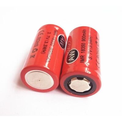 IMR 18350 Lithium Battery 3.7V 900mAh Rechargeable