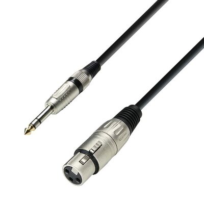 Microphone Cable Jack Stereo 6,3mm-XLR Female 1m