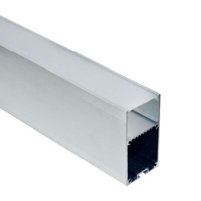 Aluminum Profile Linear Milky Cover 3m 35.6mm x 66.8mm