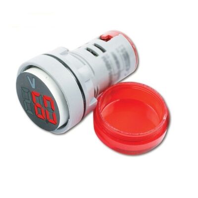 Ψηφιακό Βολτόμετρο 5-60V DC Χρώμα Κόκκινο