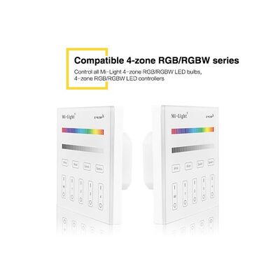 Επιτοίχιο Controller RGB/RGBW 4-Zone 230V Mi-Light T3