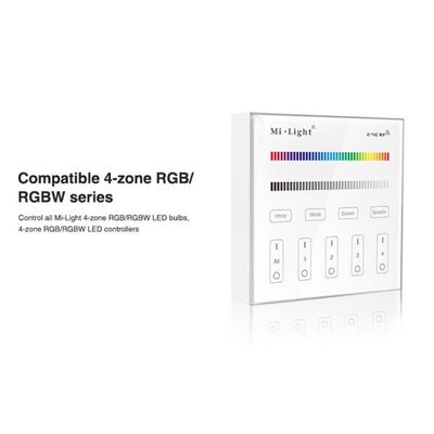 Wall Controller RGB / RGBW 4-Zone 230V