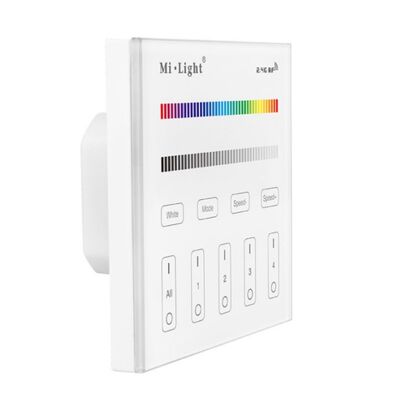 Επιτοίχιο Controller RGB/RGBW 4-Zone 230V Mi-Light T3