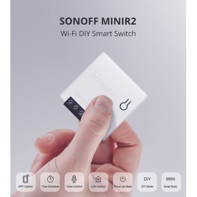 SONOFF MINIR2 - Wi-Fi Smart Διακόπτης Διπλής Κατεύθυνσης Διπλό Ρελέ