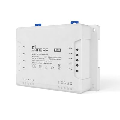 SONOFF Wi-Fi Smart Switch 4 Εντολών σε 4 Κανάλια Εξόδου Ράγας 4CHR3 16A