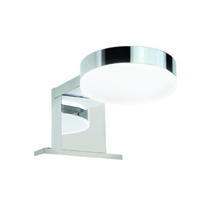 Φωτιστικό Καθρέπτη Μπάνιου LED Απλίκα 5W 3000K Χρώμιο Μεταλλικό IP44 8x14,5x6,5cm