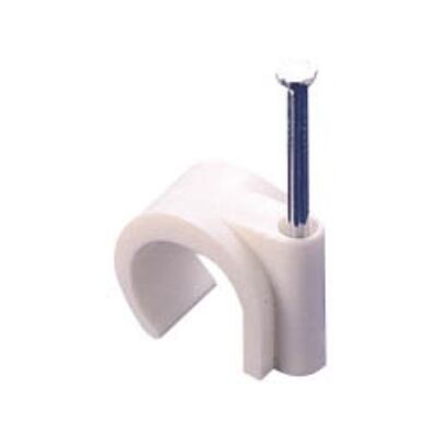 Round Cable Clip 20/47 White NC7.5NWE47 KSS 100pcs