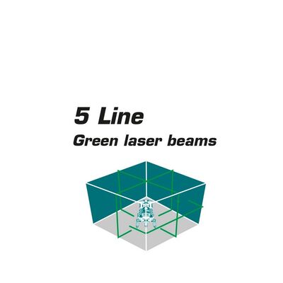 Αλφάδι Laser Αυτο-Οριζοντιούμενο 0-20m Πράσινες Ακτίνες Total TLL305205