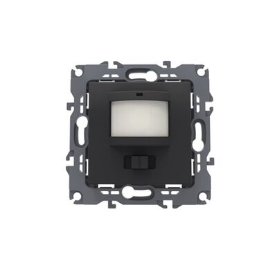 Motion Sensor (L+N) 180-250VAC 400W(40VA) 5-7m 3-7Lux30-260sec IP20 Matt Anthracite Prime