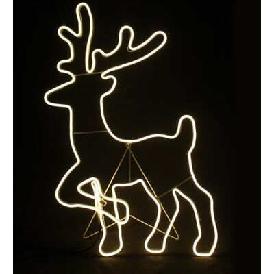 Reindeer Led Neon Rope Light 500 LED 5m Warm White 3000K IP44 54x82cm