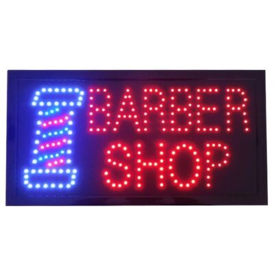 Single Side Led Sign Barber Shop 48x25cm