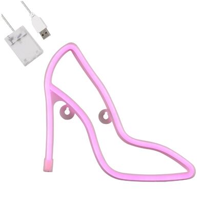 Sign - Led Neon Women Shoes Sign Single Sided Usb - Battery