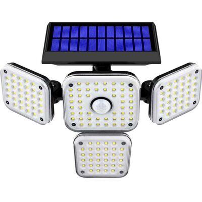 Solar LED Φloodlight with Μotion Σensor Triple