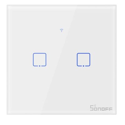 SONOFF Ασύρματος Διακόπτης Αφής Touch Διπλός Smart Wifi