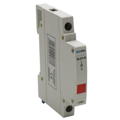Din Rail Indicator Lamp with Led Red Thin 16A 230V 1P