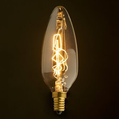 Λαμπτήρας Διακοσμητικός Edison Retro E14 40W Κερί