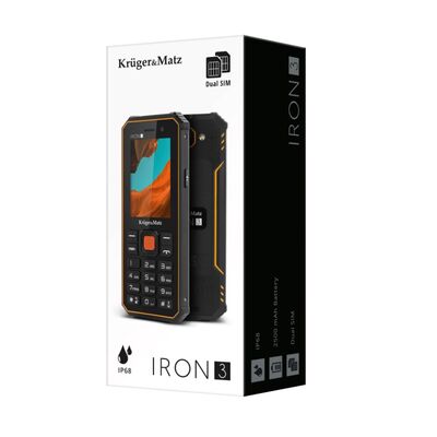 Κινητό τηλέφωνο Kruger & Matz Iron 3 Dual Sim IP68 με Πλήκτρα και Ελληνικά