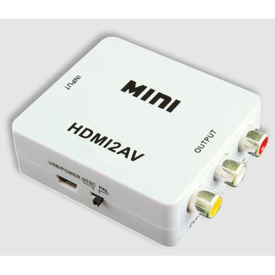 HDMI to RCA / AV signal converter adapter