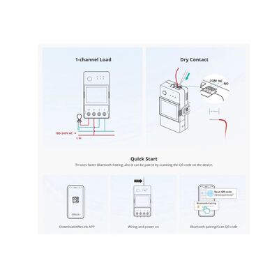 SONOFF Smart Switch THR320D WiFi Temperature/Humidity Control 20A