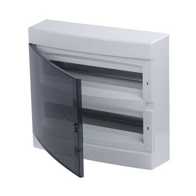 Plastic Distribution Box 2 Row 36 Modules Surface Mounting with Transparent Door