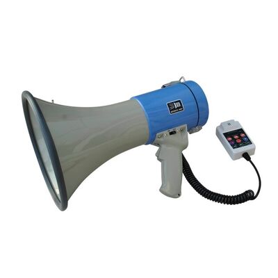 Horn Loudspeaker with Detachable Microphone + Siren 25W RMS HMP-66/USB with Rechargeable Battery