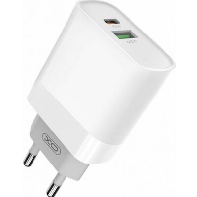 Phone Charger XO L64 18W Fast Charge EU QC3.0+PD White