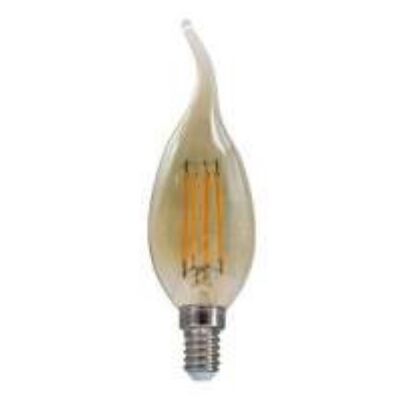 Λάμπα Led E14 Κερί 5W Edison 2700K Dimmable Tip Amber