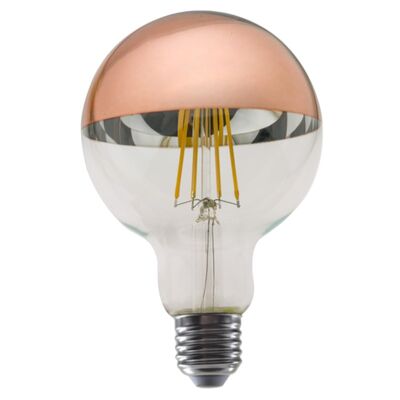 Led Lamp E27 8W Filament 2700K Dimmable G95 Rose Gold