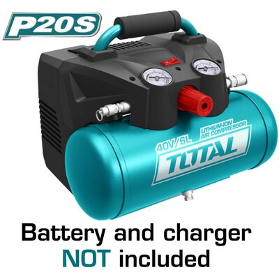 Air Compressor Battery Li-Ion 20V 6Litr Total TACLI2003 (Without Battery & Charger)