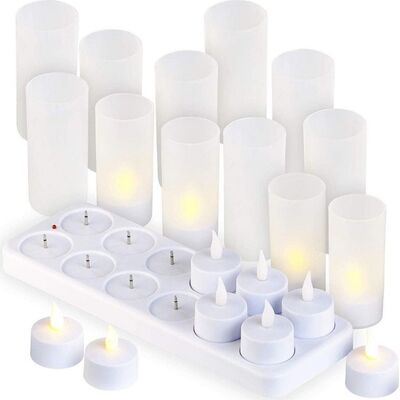 Rechargeable Candle Lights Led 12 pieces