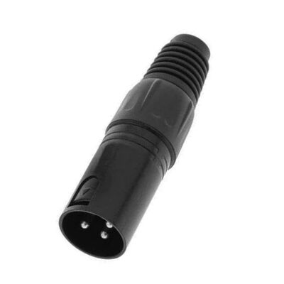 XLR Αρσενικό 3 Pin Βιδωτό Μαύρο 57008-007