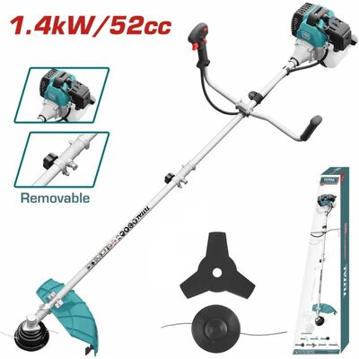 Gasoline Grass Trimmer and Bush Cutter 52cc 2.2hp With Split Stick Total TP5524421