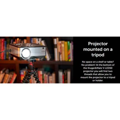 LED Projector Kruger&Matz V-LED50 2800lm με Wi-Fi