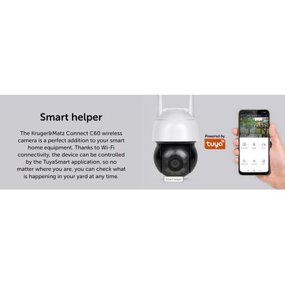 Wi-Fi Κάμερα 5MP Εξωτερική Περιστροφική Kruger&Matz Connect C60 Tuya