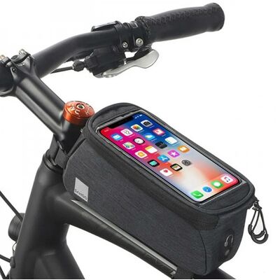 Bicycle Bag With Zipper and Mobile Phone Case 0.8 L 20.5 × 10 × 11 cm